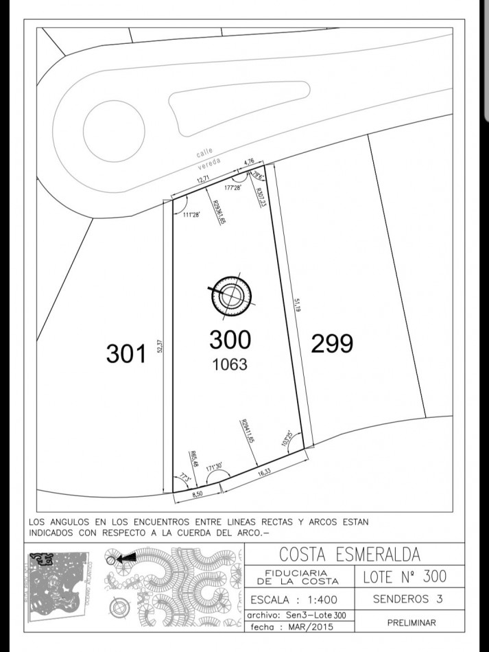 LOTE FINANCIADO EN COSTA ESMERALDA
